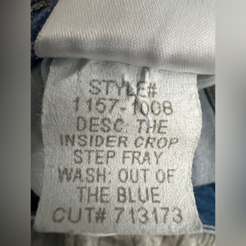 Mother Denim  - Insider Crop Step Fray - Out Of The Blue - Picture 6 of 8
